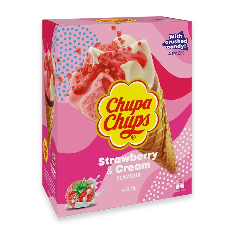 Ice Cream Cones Strawberry