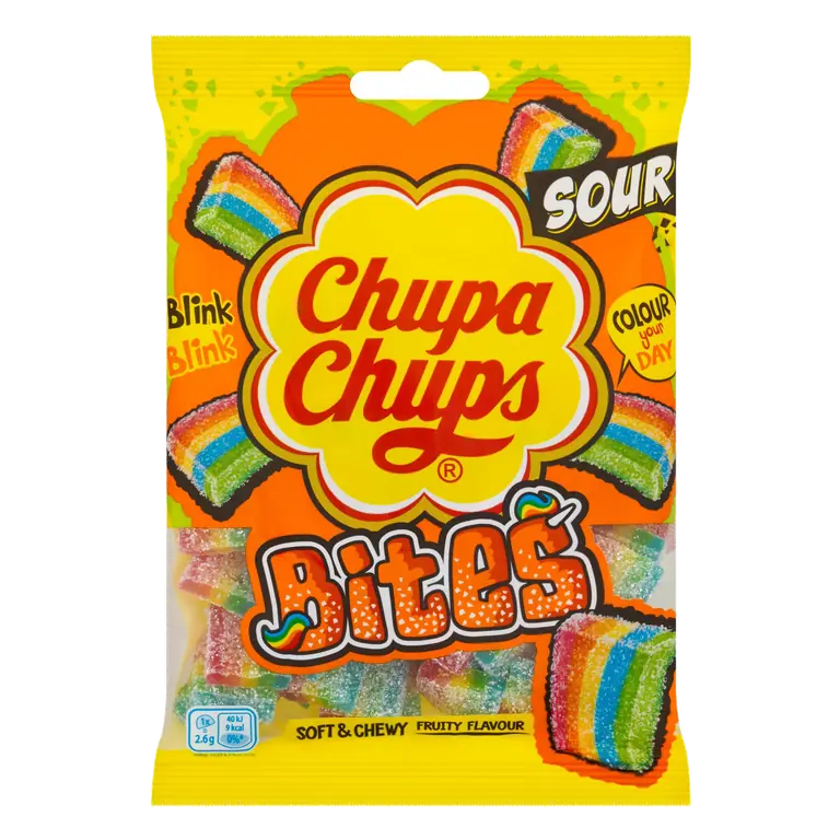 Chupa Chups Soft & Chewy Fruity Flavour Bites 130g
