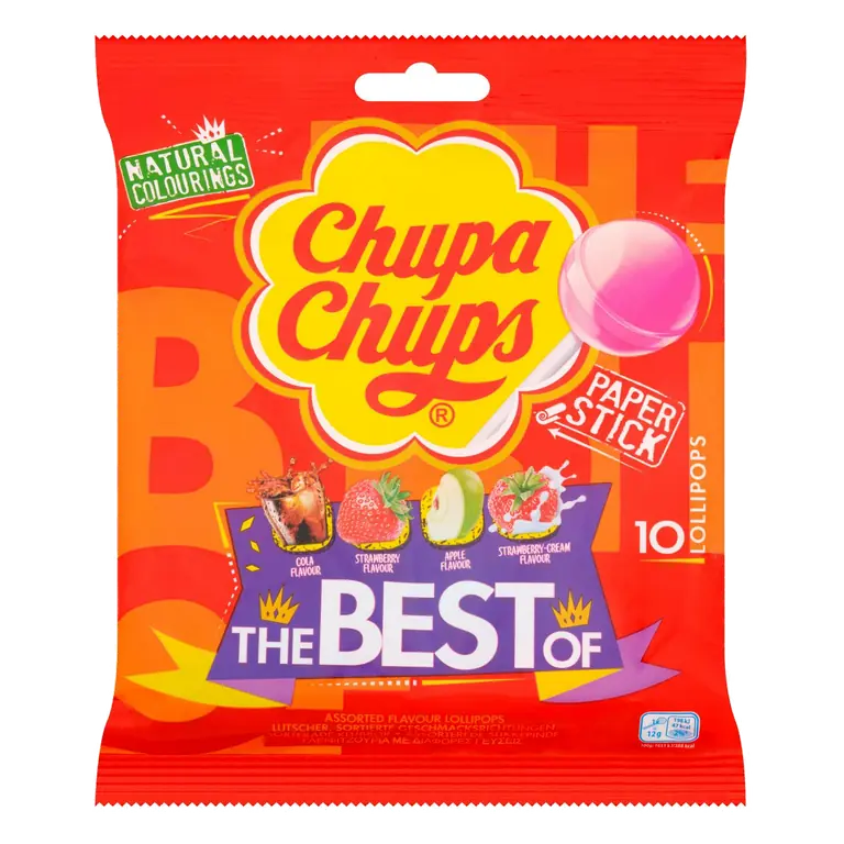 the Best Assorted Flavour Lollipops x10 120g