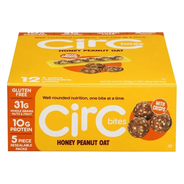 Bites, with Crisps, Honey Peanut Oat, 12 Packs