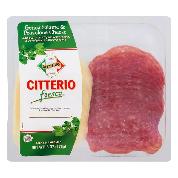 Fresco Genoa Salame & Provolone Cheese Sliced