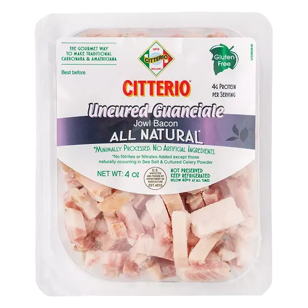 Uncured All Natural Guanciale Jowl Bacon