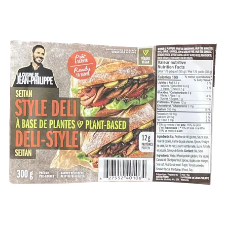 La Cuisine De Jean-Philippe Plant Based Deli Style Seitan 300 g