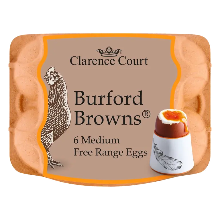 Burford Browns Medium Free Range Eggs 6 Pack