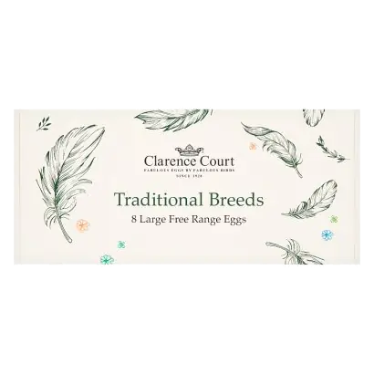 Traditional Breeds 8 Large Free Range Eggs