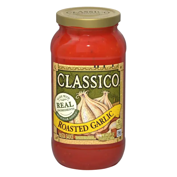 No Sugar Added Roasted Garlic Pasta Sauce