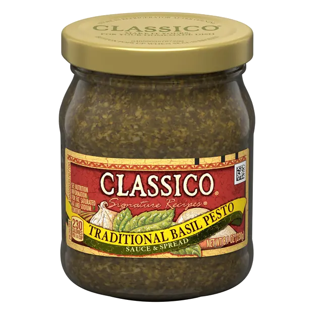 Traditional Basil Pesto Pasta Sauce & Spread