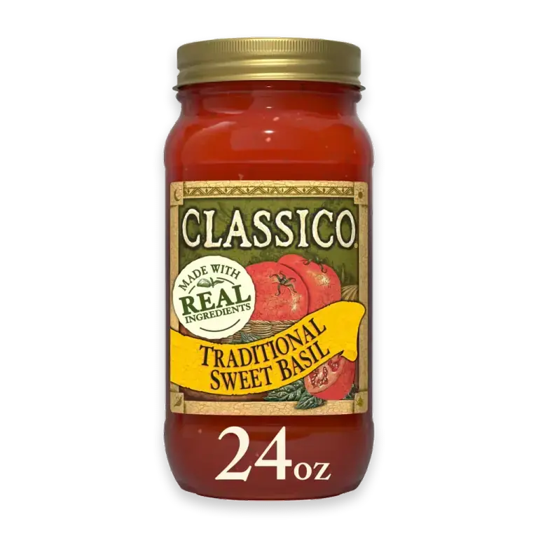 Traditional Sweet Basil Spaghetti Pasta Sauce