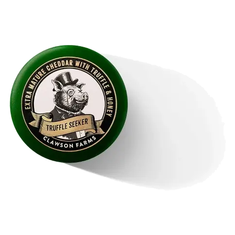 Clawson Farms Extra Cheddar with Truffle and Honet Cheese, 5.3oz