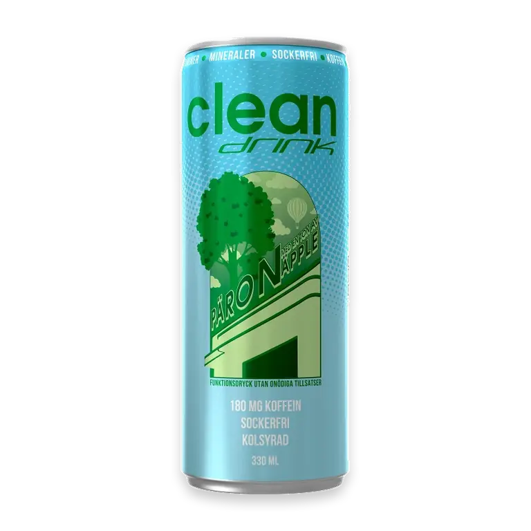 Energidryck Päron med en ton av äpple 33cl