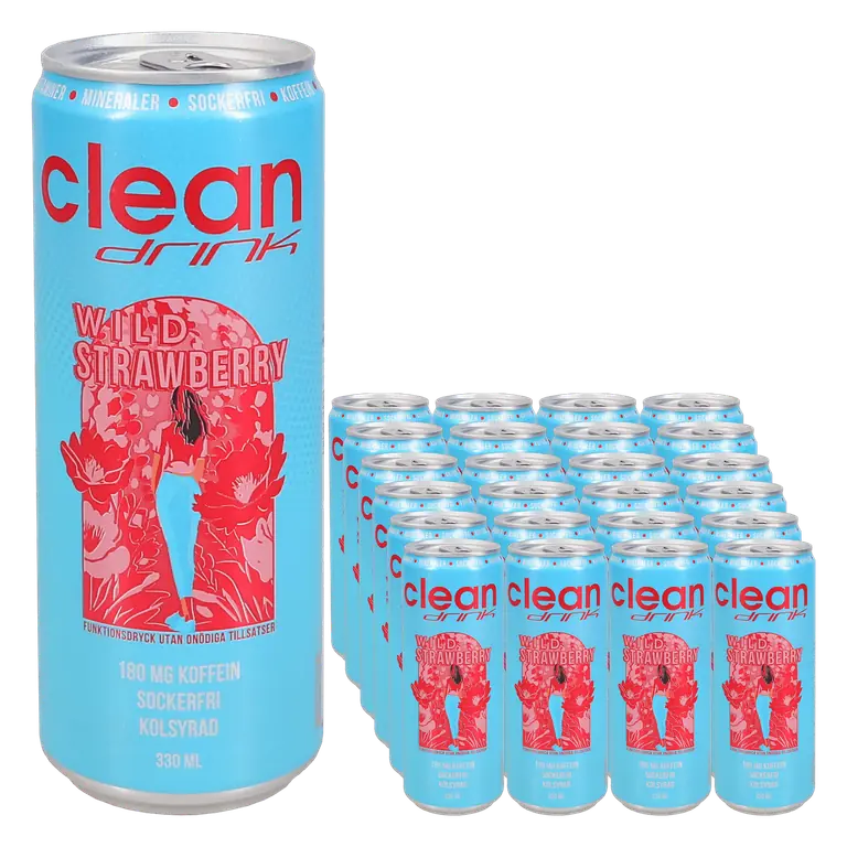 Energidryck Wild Strawberry 24-pack