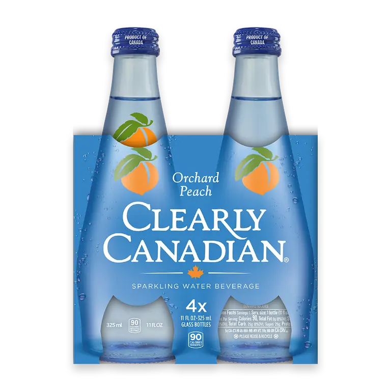 Orchard Peach Flavored Sparkling Bottled Water