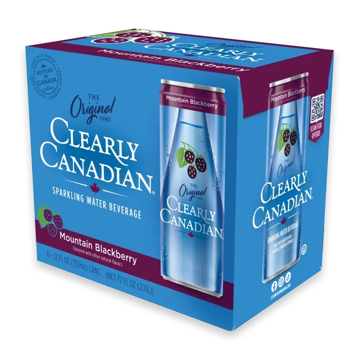 Original Mountain Blackberry Sparkling Water Cans