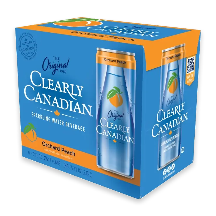 Original Orchard Peach Sparkling Water Cans