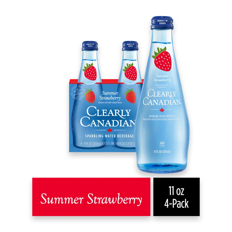 Summer Strawberry Sparkling Water Case