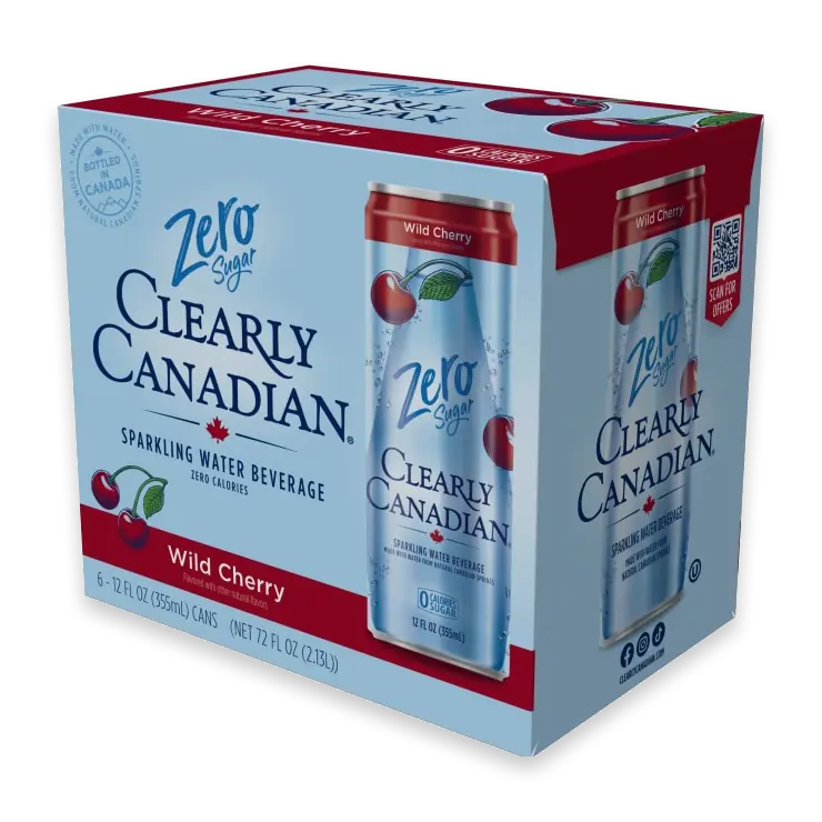 Zero Sugar Wild Cherry Sparkling Water Cans