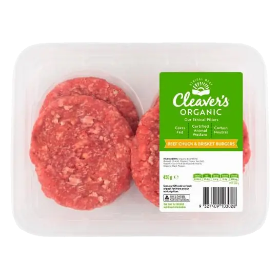 Grass Fed Beef Burger Chuck & Brisket