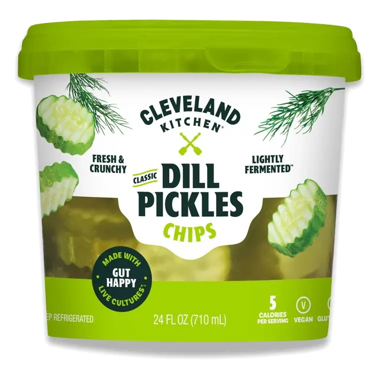 Cleveland Kitchen Classic Dill Pickle Chips, 24oz