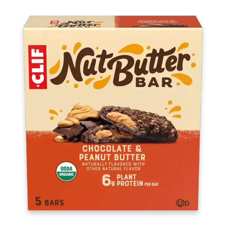 CLIF Nut Butter Bar Chocolate Peanut Butter Organic Filled Energy Bars