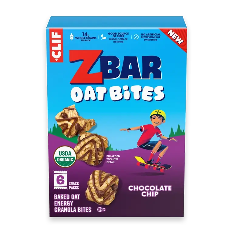 Zbar Oat Bites Chocolate Chip Baked Oat Energy Granola Bites