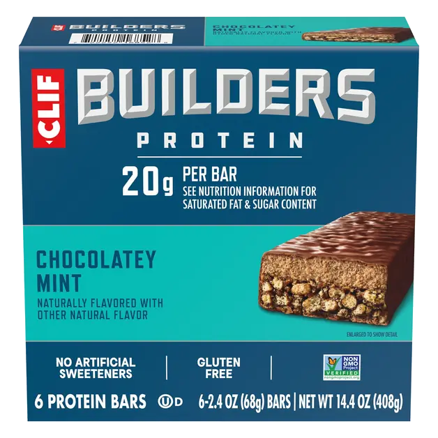 Builders Gluten Free Chocolate Mint 20g Protein Bars - 6 ct