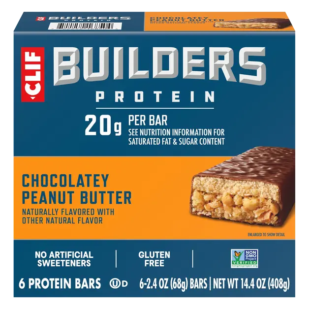 Builders Gluten Free Chocolate Peanut Butter 20g Protein Bars - 6 ct