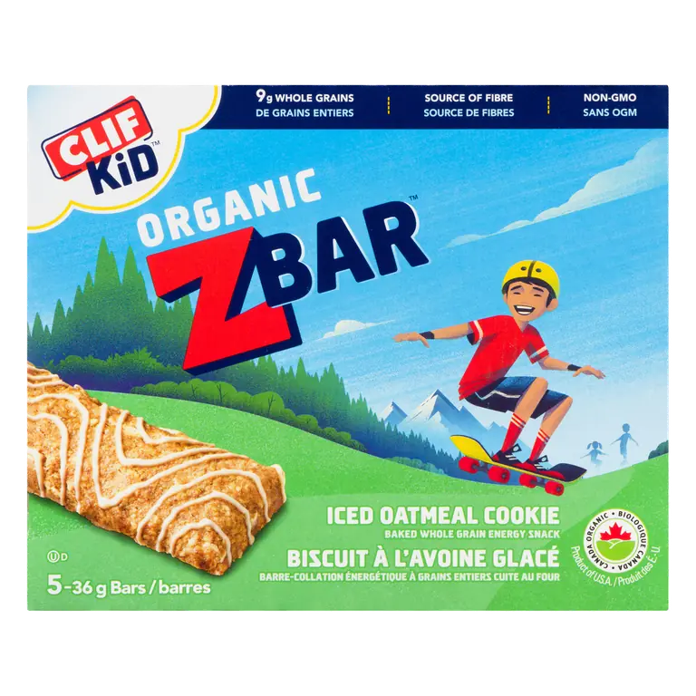 Kid Organic Z Bars Iced Oatmeal Cookie 5 x 36 g