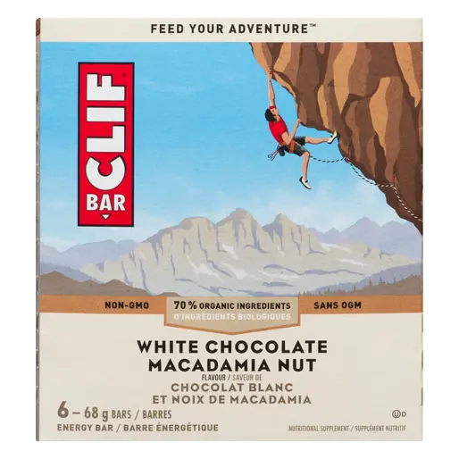 Energy Bars White Chocolate Macadamia Nut 6 EA