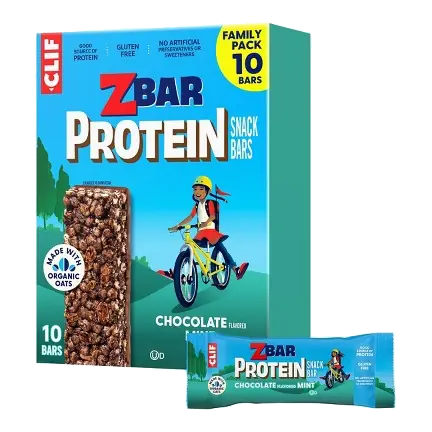 Chocolate Mint Whole Grain Crispy Snack Bars