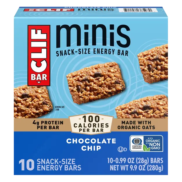 Minis Chocolate Chip Snack Size Energy Bars - 10 ct