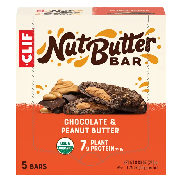 Nut Butter Organic Chocolate Peanut Butter Plant Protein Bars - 5 ct