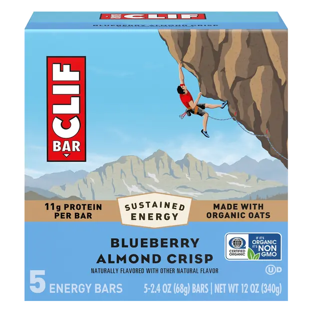 Organic Blueberry Almond Crisp Protein Energy Bars - 5 ct