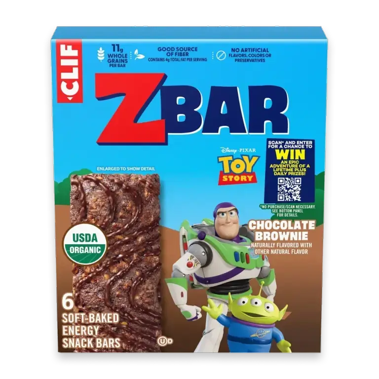 Zbar Chocolate Brownie Organic Soft-Baked Energy Snack Granola Bars
