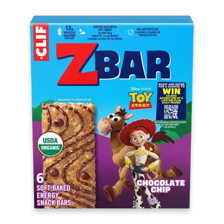 Zbar Chocolate Chip Organic Soft-Baked Energy Snack Granola Bars