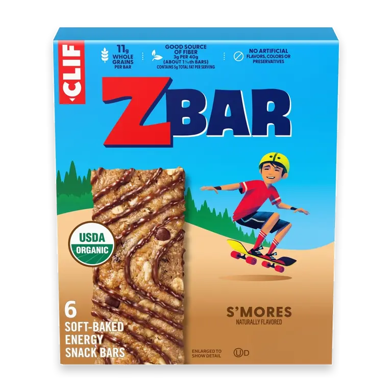 Zbar S'mores Organic Soft-Baked Energy Snack Granola Bars