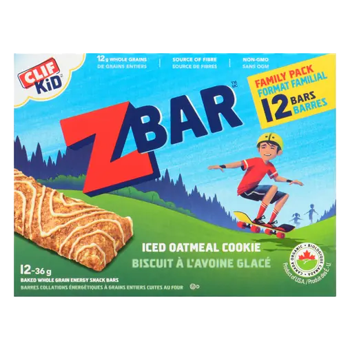 Zbar Energy Bars Iced Oatmeal Cookie 12 x 36 g