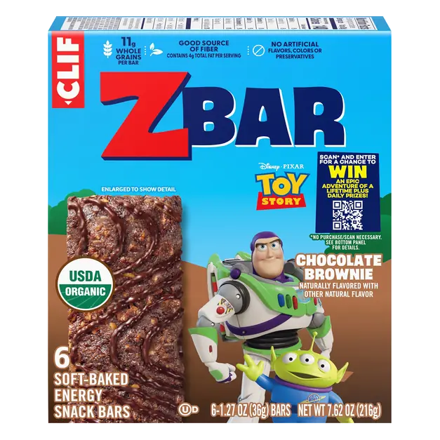 Organic Chocolate Brownie Soft Baked Energy Snack Bars - 6 ct