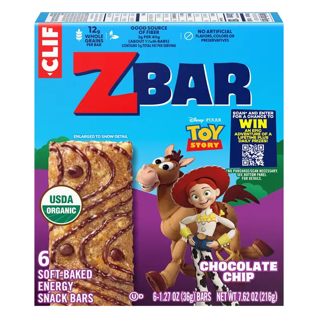 Organic Chocolate Chip Soft Baked Energy Snack Bars - 6 ct