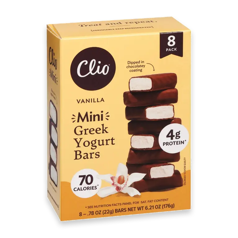 Dark Chocolate Covered Greek Yogurt Minis - Vanilla