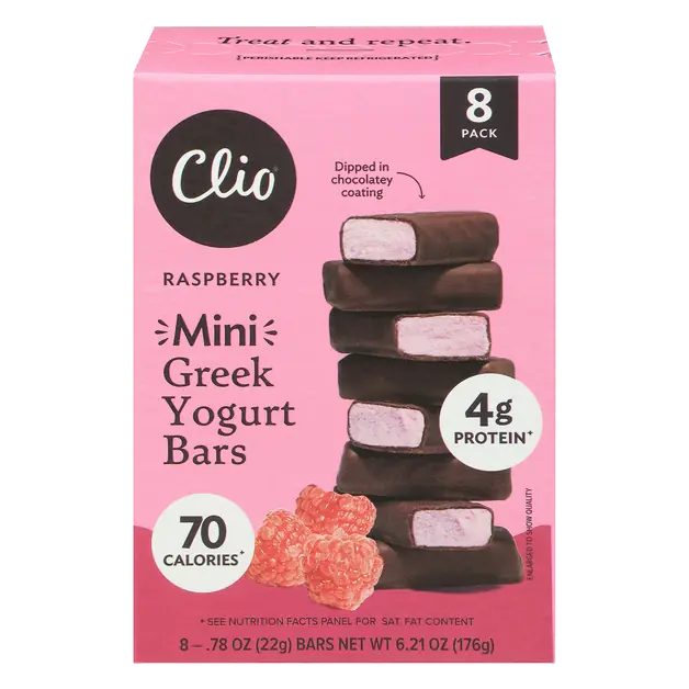 Mini Raspberry Greek Yogurt Bars - 8 ct Refrigerated