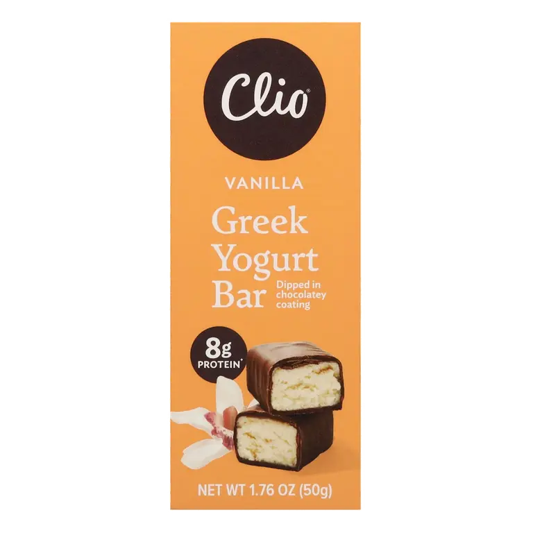 Vanilla Greek Yogurt Bar in Chocolatey Coating