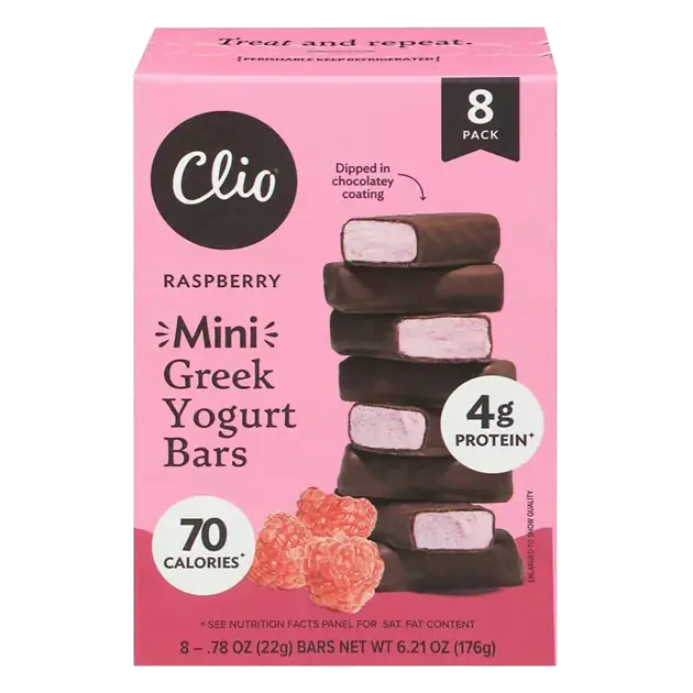 Yogurt Bars, Raspberry, Greek, Mini