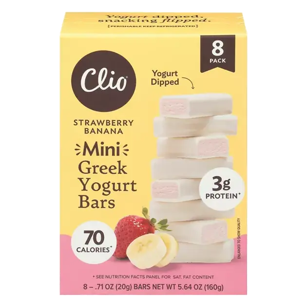Yogurt Bars, Strawberry Banana, Greek, Mini