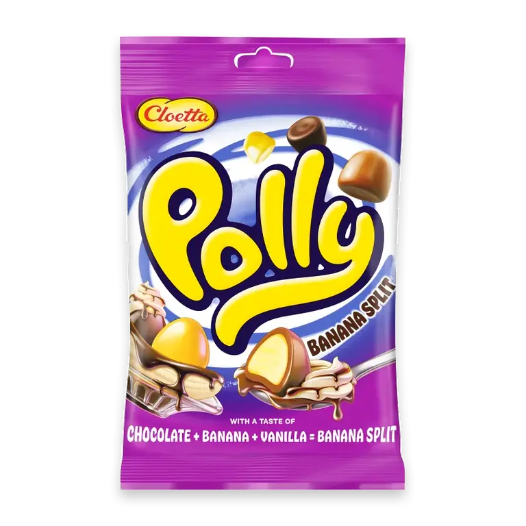 Choklad Polly Banana Split 150g