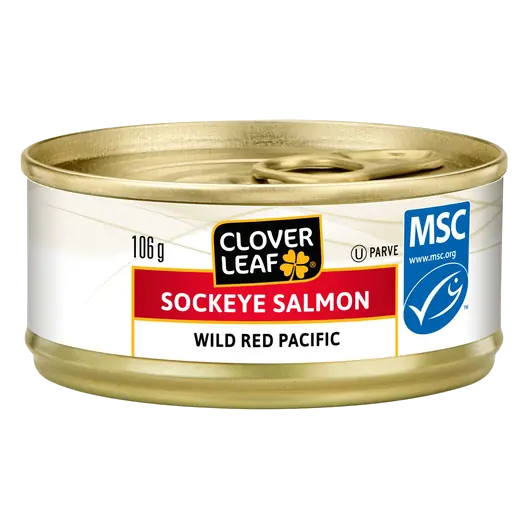 Canned Sockeye Salmon Wild Red Pacific 106 g