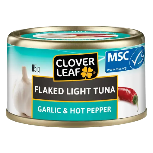 Canned Flaked Light Tuna Hot Pepper & Garlic 85 g