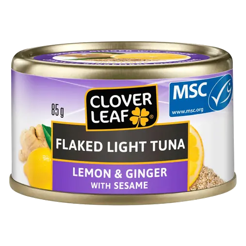 Canned Flaked Light Tuna Lemon & Ginger With Sesame 85 g