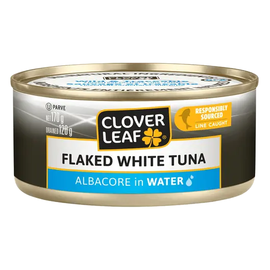 Canned Flaked White Tuna Albacore In Water 170 g