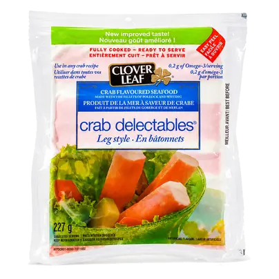 Crab Delectables Leg Style Flavoured Seafood 227 g