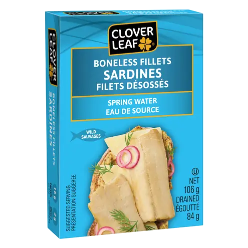 Sardine Fillets Boneless In Spring Water 106 g